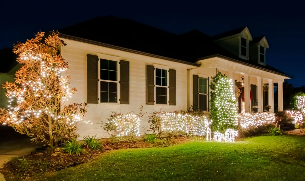 Transform your home into a winter wonderland with our Christmas light installation service. Professionally handled and local to you - just search "christmas lights installation near me" for dazzling results! for  Be Green Lawn Care & Landscaping, LLC in Denton, TX