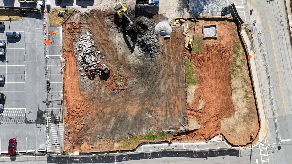 Excavation Project for Adams Landscape Management Group LLC. in Loganville, GA