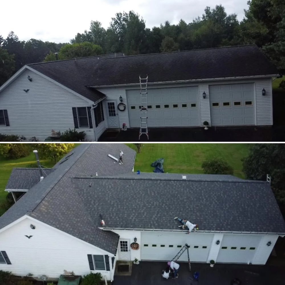 Before and after for RFK Contracting in Wolcott, NY