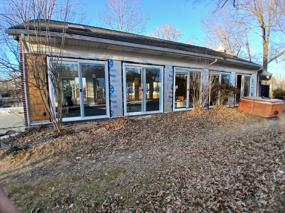 13 doors, 2 windows,  plus pool room Mechanics for Dead Tree General Contracting in Carbondale, Illinois