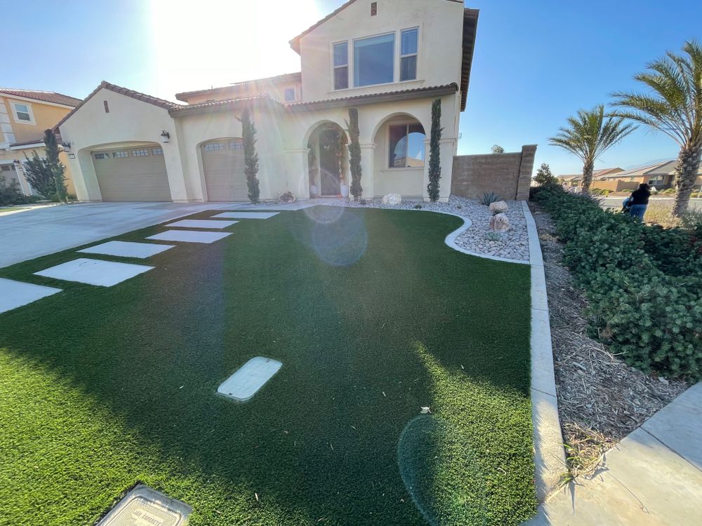 Concrete Edging for Aidan Jade Landscaping in Riverside County, CA