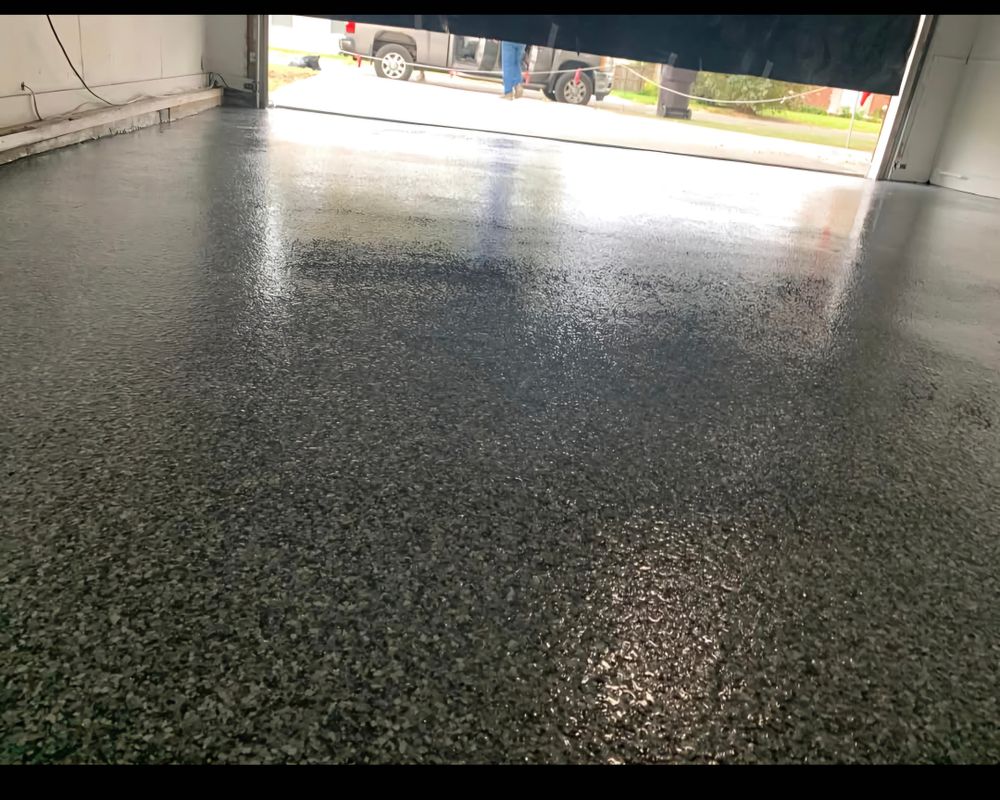 Epoxy-polyaspartic for Custom Concrete Enterprises in Springfield, IL
