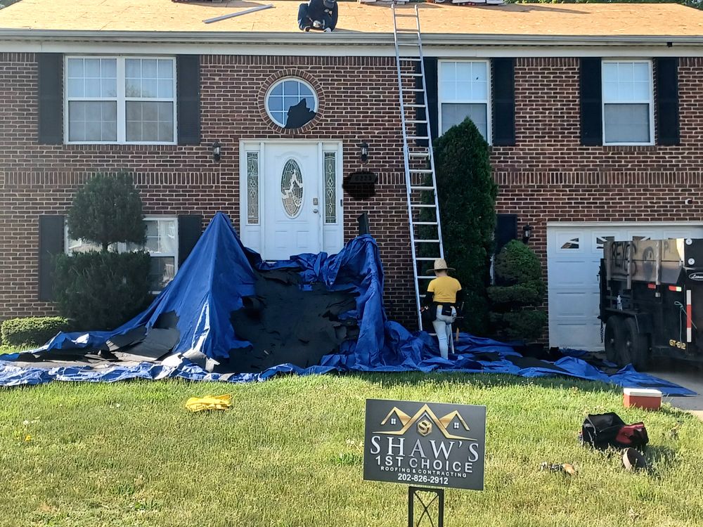 Roof Installation for Shaw's 1st Choice Roofing and Contracting in Marlboro, MD