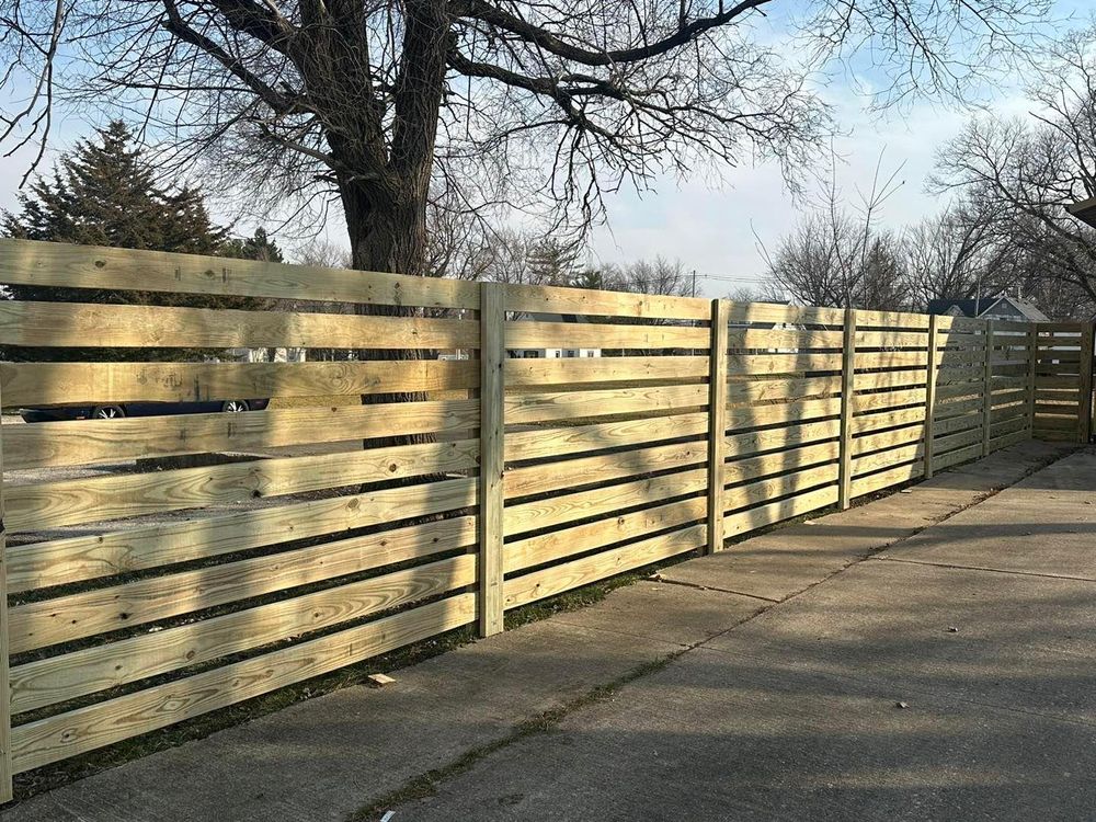 Fence Installation for Illinois Fence & outdoor co. in Kewanee, Illinois