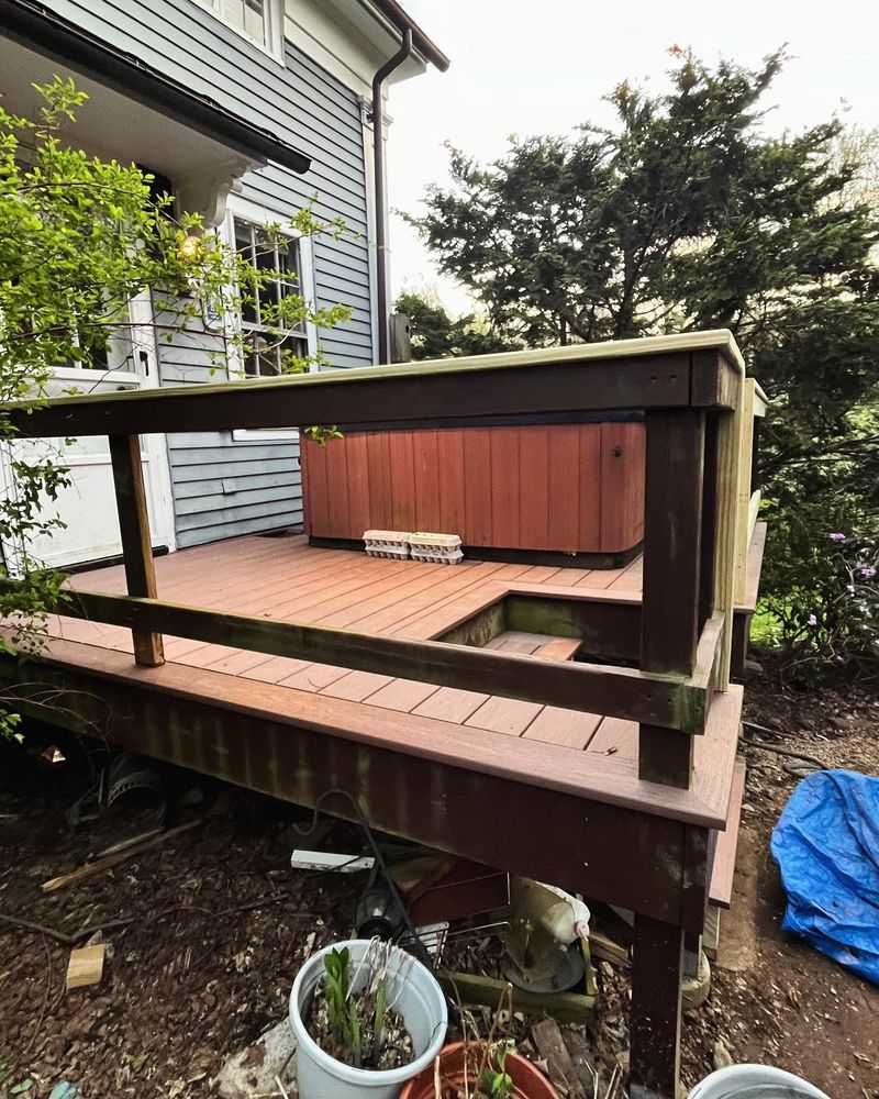 Our DECKS service transforms your outdoor space into a beautiful, functional area for relaxation and entertainment, using high-quality materials and craftsmanship to enhance the value and appeal of your home. for Enova Home Improvement in Westborough, MA