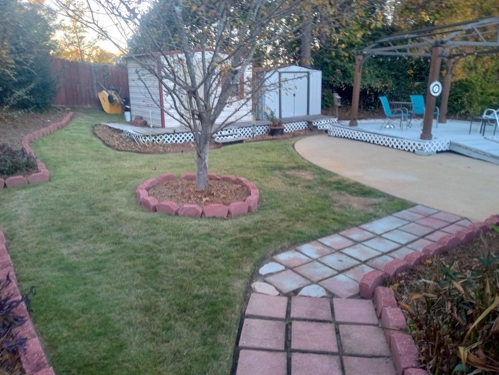 Transform your outdoor space with our Hardscape Installation service. We specialize in designing and installing durable patios, walkways, and retaining walls that enhance functionality and beauty for lasting enjoyment. for Herring Lawn Care in Columbus, GA