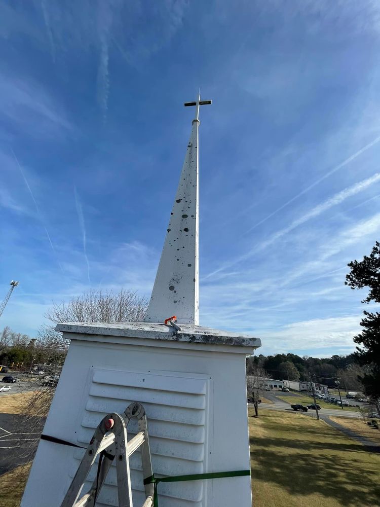 Church Steeple Cleaning for Serenity Steeple Jacks & Pressure Washing in Charlotte, NC