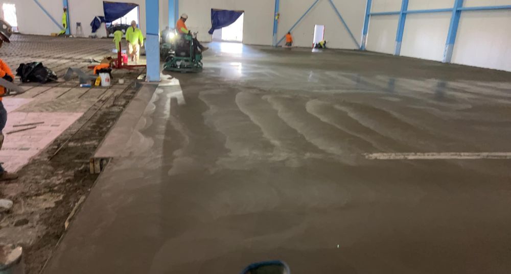 Commercial floors for Richard Custom Concrete in Bremen, IN