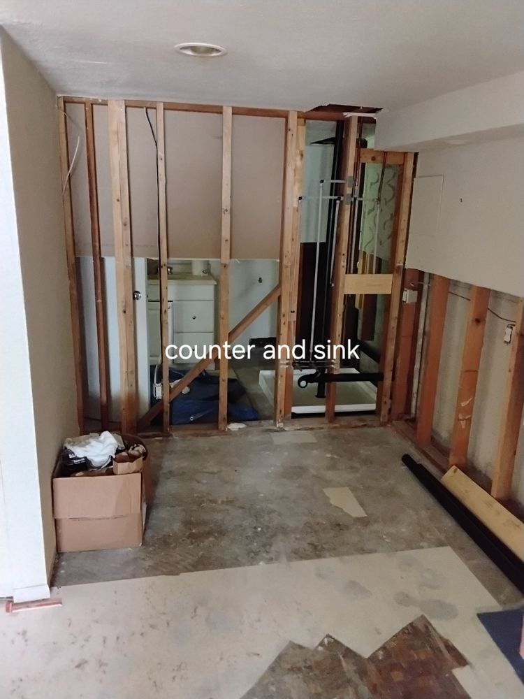 Remodel in progress for Rising Hawk Construction LLC. in Kitsap County, WA