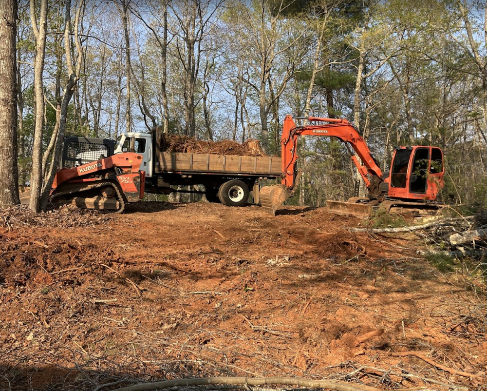 Land Clearing for Gibson Grade Works in Towns County, GA