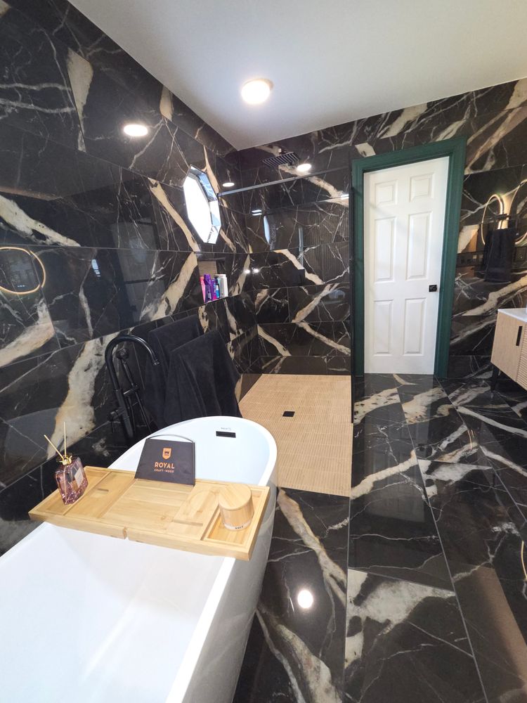 Contemporary Bathroom Designs for Son of a Journey Remodeling in Dallas, NC