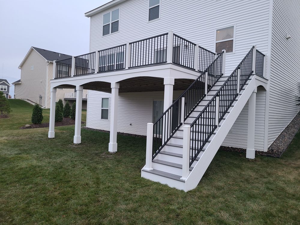 Transform your outdoor space with our Deck construction service. We specialize in creating beautiful and functional decks and patios, tailored to your specific needs and style preferences. for Radke Deck Works & Remodeling in Elk River,  MN