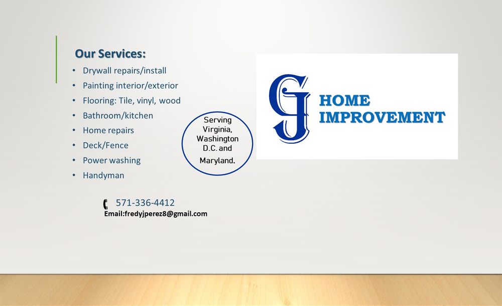 G and J Home Improvement LLC team in Alexandria, VA - people or person