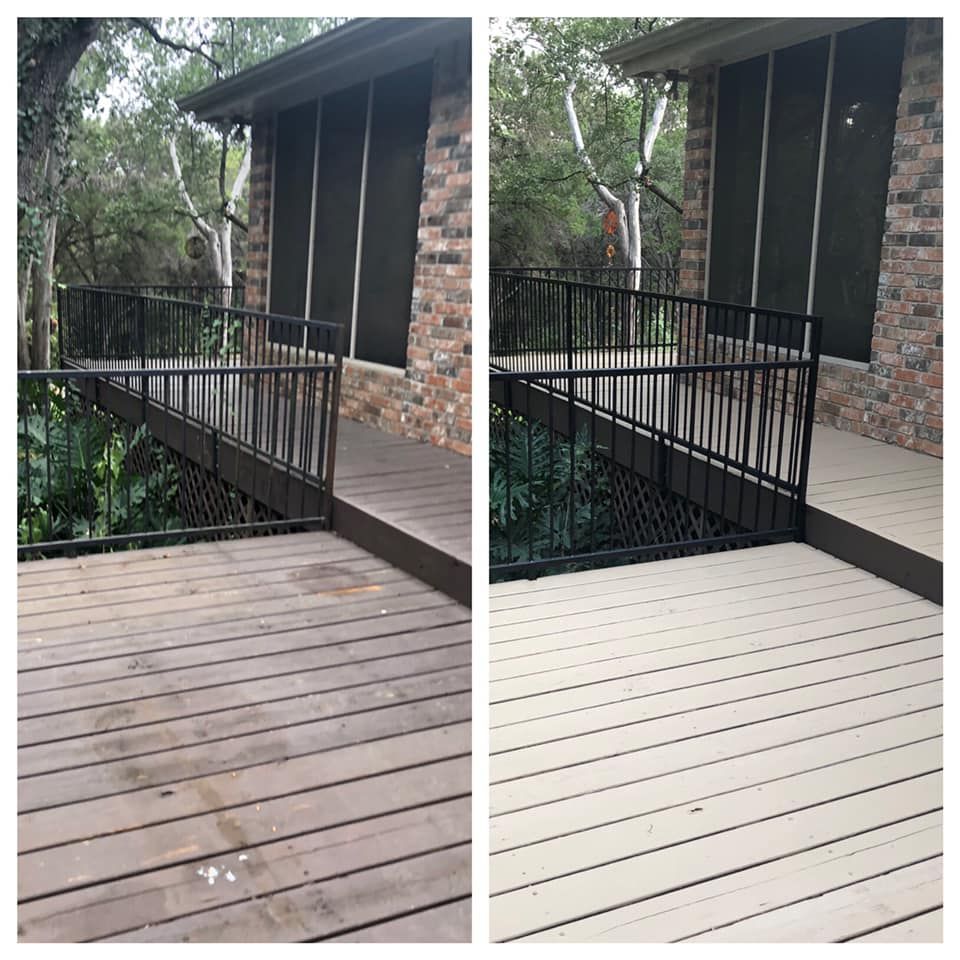 Our power washing service rejuvenates your home's exterior, effectively removing dirt and grime, enhancing curb appeal. Trust our expert team to refresh driveways, decks, and siding with safe and efficient cleaning techniques. for John Webb Services    in New Braunfels, TX