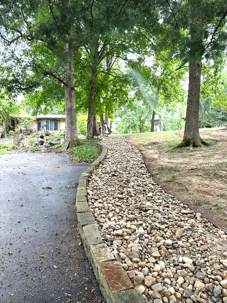 Aggregate Installation  for Higgins landscaping LLC in West Jefferson, OH