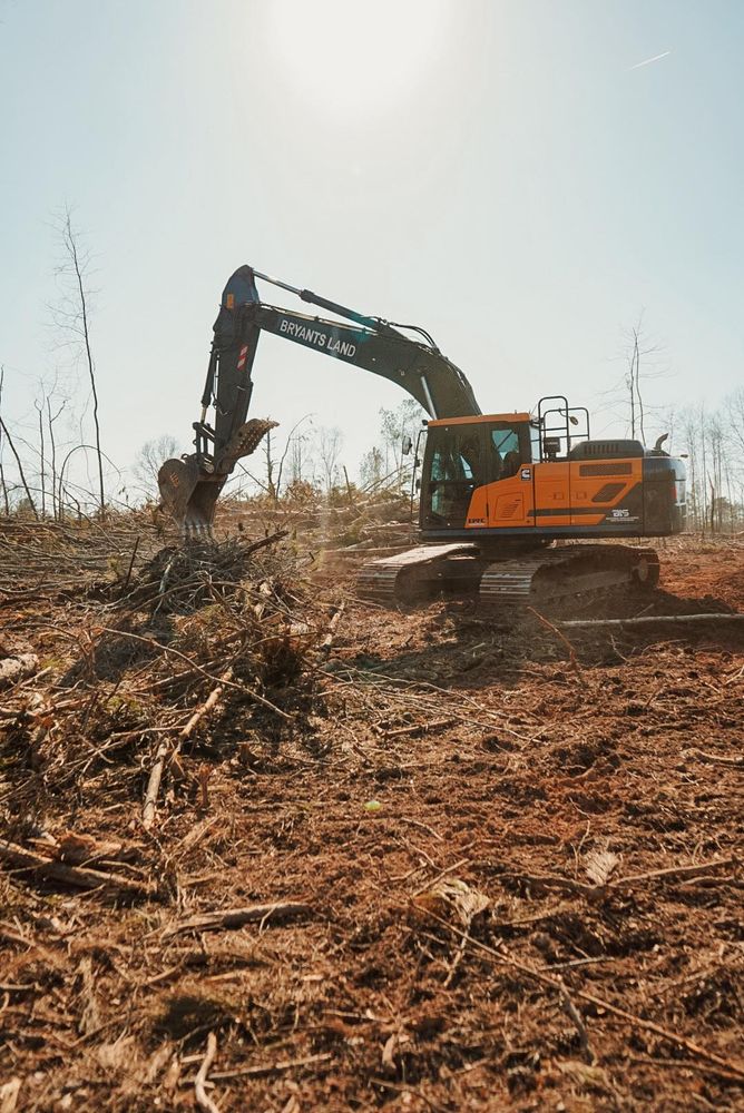 Excavation for Bryant's Land Services in Forsyth, GA