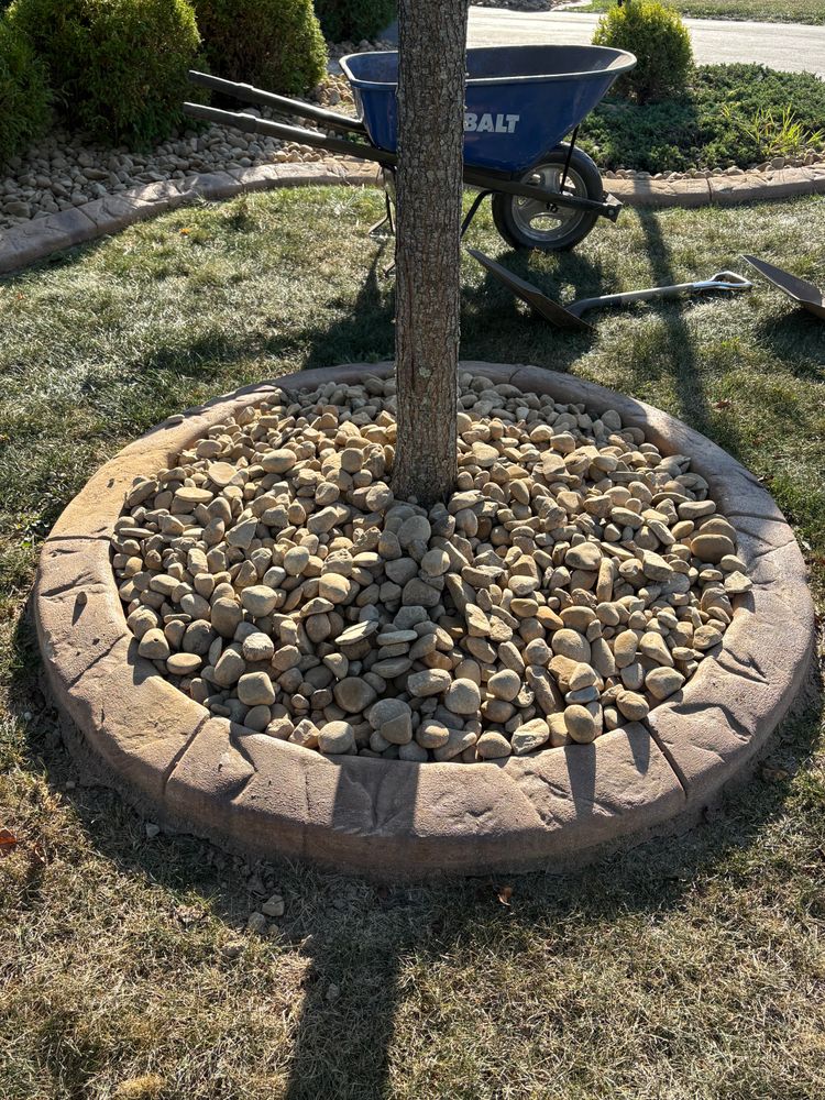 Enhance your outdoor space with our Rock Installation service, offering durable, beautiful designs tailored to your landscape. Our expert team ensures seamless integration and long-lasting results for ultimate curb appeal. for Cam Yardz in Washington, PA