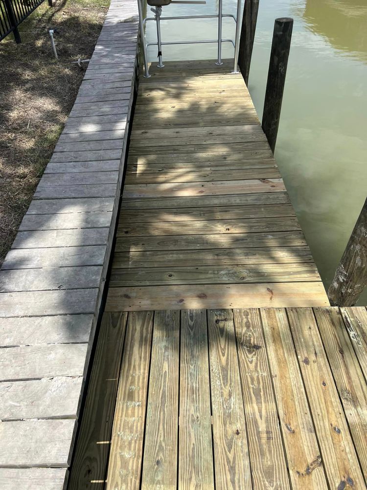 Our Decking service provides homeowners with professional construction and installation of high-quality decks, enhancing outdoor living spaces for relaxation, entertaining, and enjoying the beauty of their home. for Raw Demo And Construction,LLC in Rockport, TX