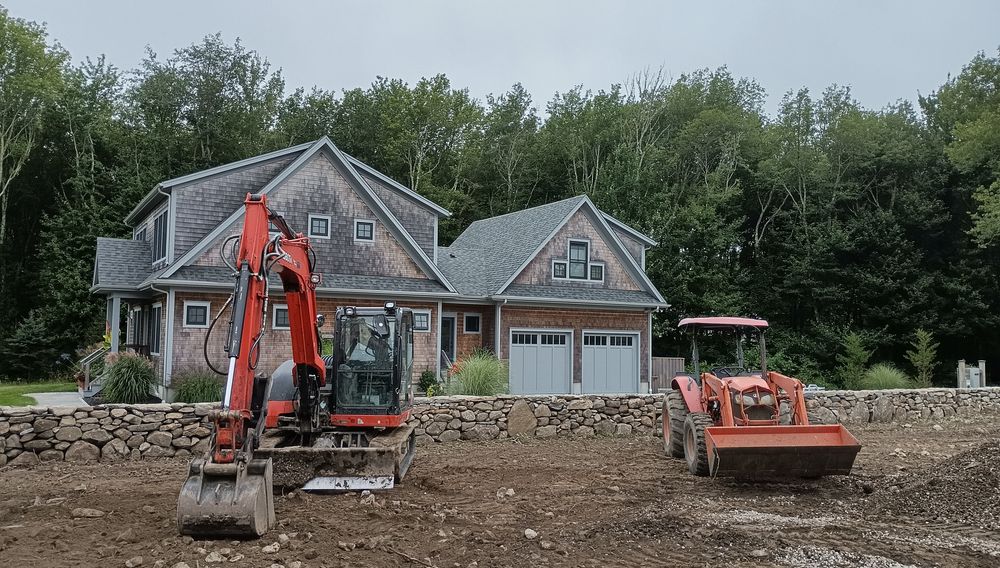 Our Excavating and grading service ensures proper land preparation, leveling, and soil stabilization for any and all outdoor projects. To ensure a long-lasting and structurally sound land scape. for Arrowhead Masonry LLC  in Washington County, RI