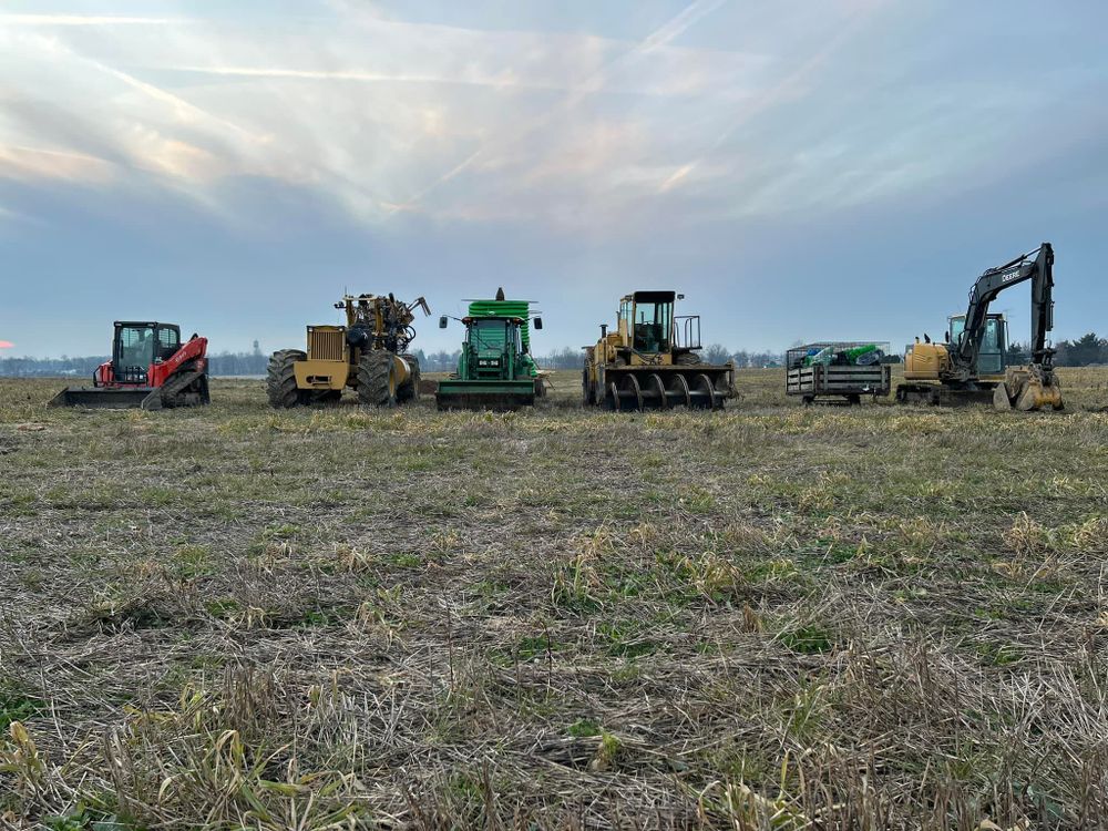 Excavating for Northwest Ohio Farm Drainage in Ada,, OH