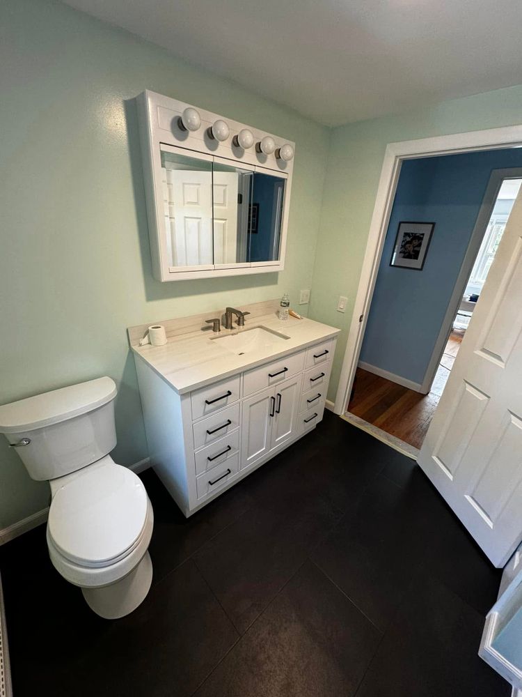Transform your bathroom into a modern oasis with our expert renovation service, featuring quality craftsmanship, personalized designs, and efficient project management to enhance functionality and style within your home. for BP Home Improvement in Cumberland, RI