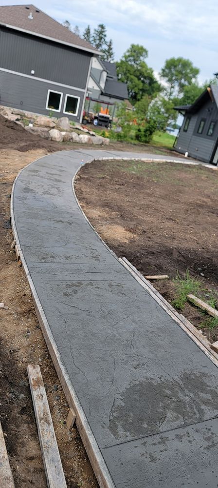 Residential Concrete for Majestic Concrete and Landscape in Cross Lake, MN
