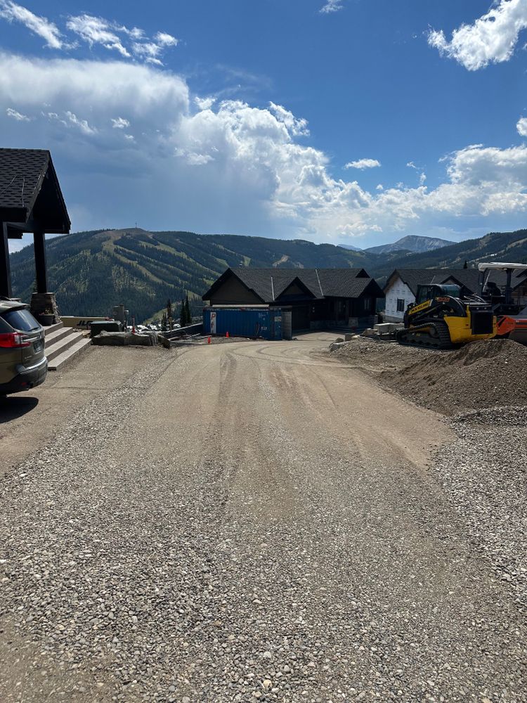 Dirt Work for R&H Homes in Bozeman, MT