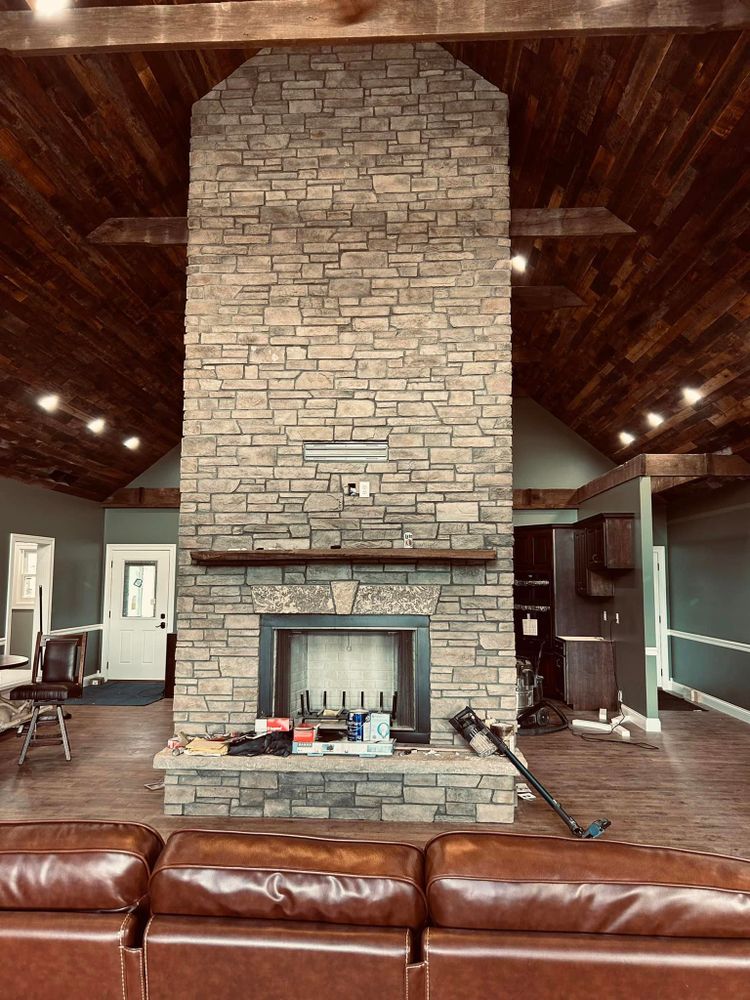 Our skilled masons will expertly install a stylish and functional fireplace in your home, creating a cozy atmosphere perfect for relaxing or entertaining family and friends during the cold winter months. for Southerland Custom Masonry in Hustonville, KY