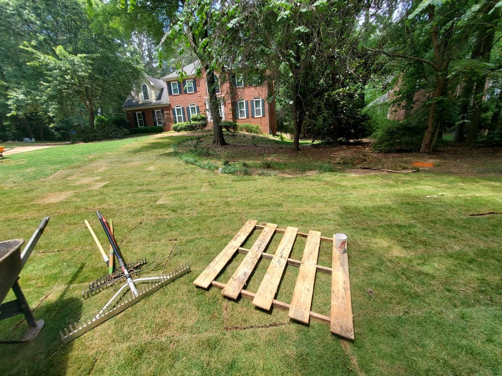 Mulch Installation for Zambrana Landscaping in Cobb County, GA