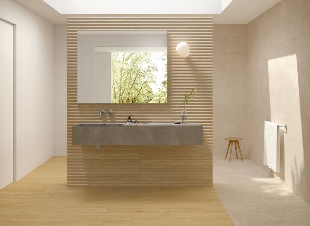 Woodlook porcelain tile  for JA Design Studio LLC in Anaheim, CA