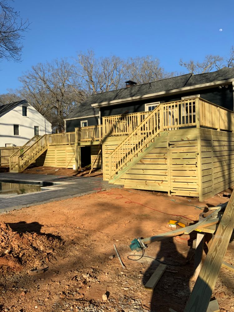 Decking work for Compadres Concrete in Griffin, GA