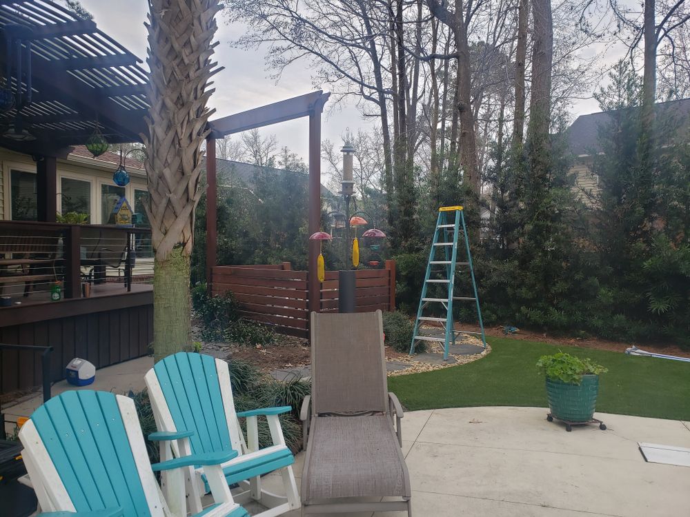 Ipe deck and trellis  for GVL Renovations in Greenville, SC