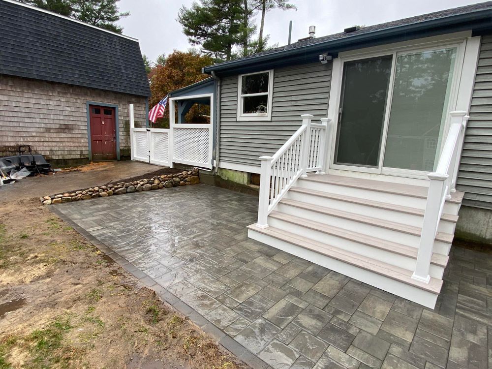 Transform your outdoor space with our professional Deck & Patio Installation service. Our experienced team will work closely with you to create a beautiful and functional area for relaxation and entertainment. for CSV Construction in Kingston, MA