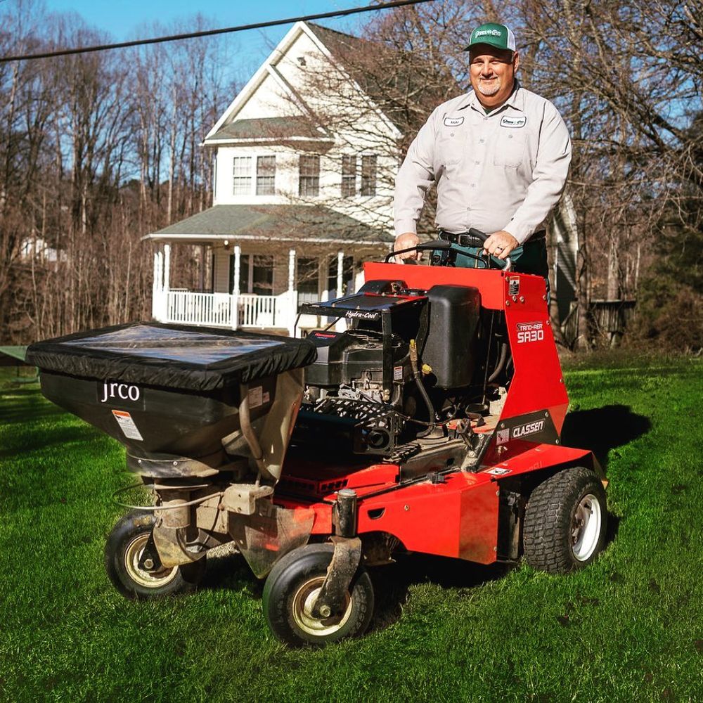 Our aeration services enhance your lawn’s health by improving soil airflow, water absorption, and nutrient intake, leading to stronger roots and a lush, vibrant grass. Ideal for maintaining optimal outdoor spaces. for Green Pro Lawn Care in Greensboro, NC