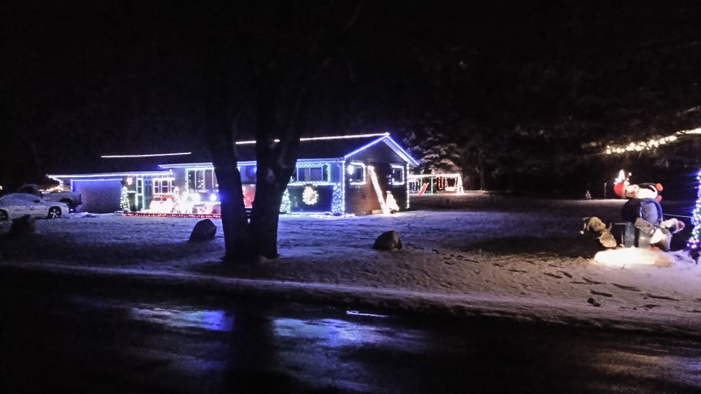 Christmas Light Installation for LLS Property Solutions in Big Rapids, MI