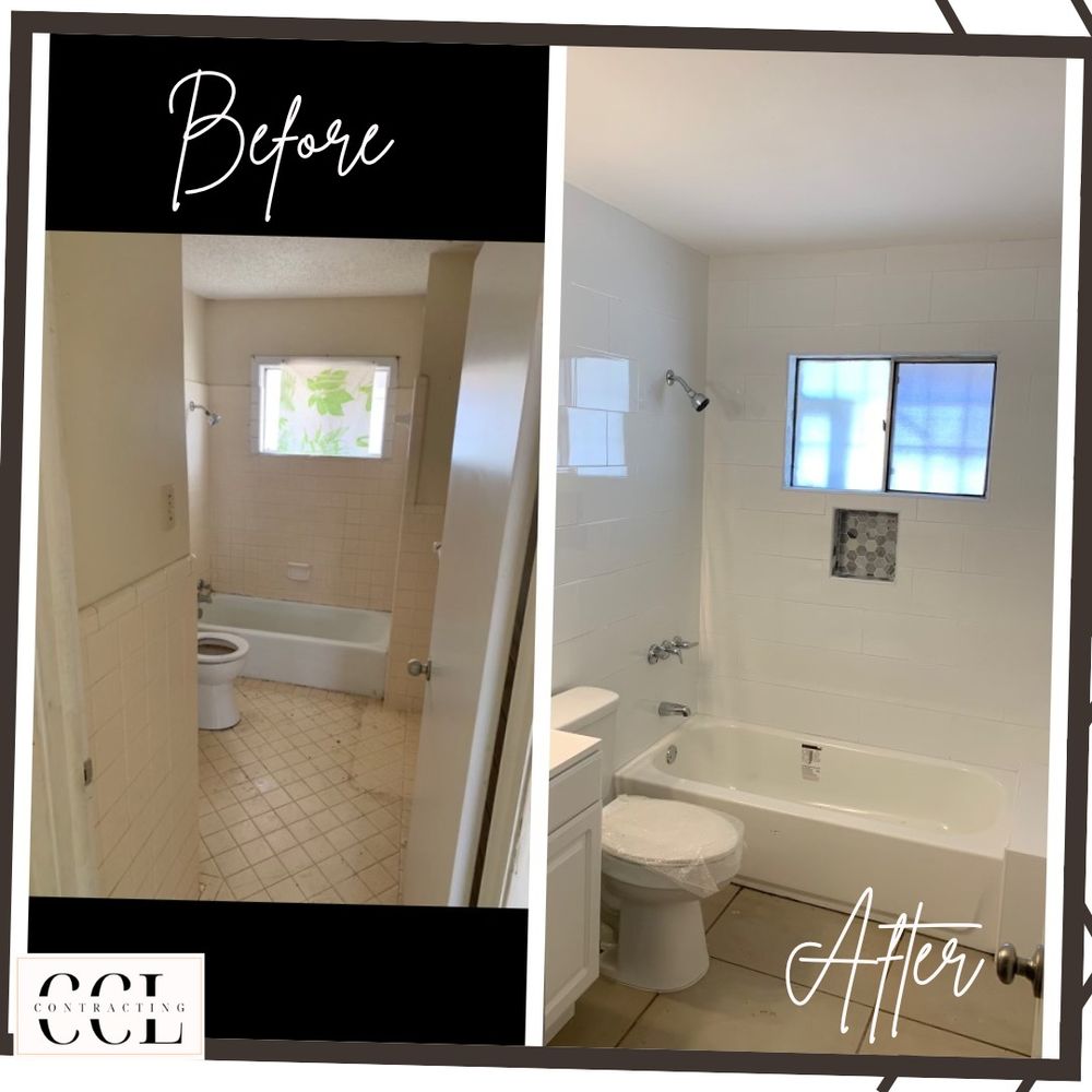 Our Bathroom Renovation service offers expert craftsmanship, stylish designs, and top-quality materials to transform your outdated bathroom into a luxurious and functional space that suits your preferences and lifestyle perfectly. for CCL Contracting in Weslaco, TX