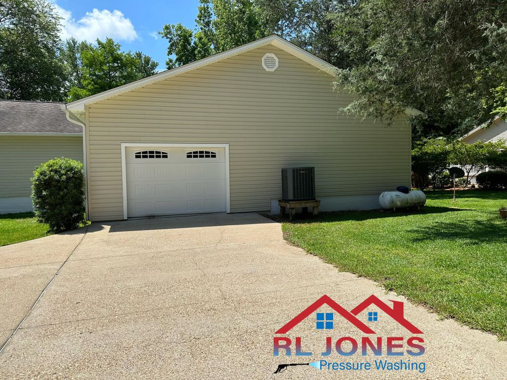 Our Driveway & Walkways service utilizes high-pressure washing to effectively remove dirt, grime, and stains from your property's concrete surfaces, leaving them looking clean and well-maintained. for RL Jones Pressure Washing  in    Monroeville, AL