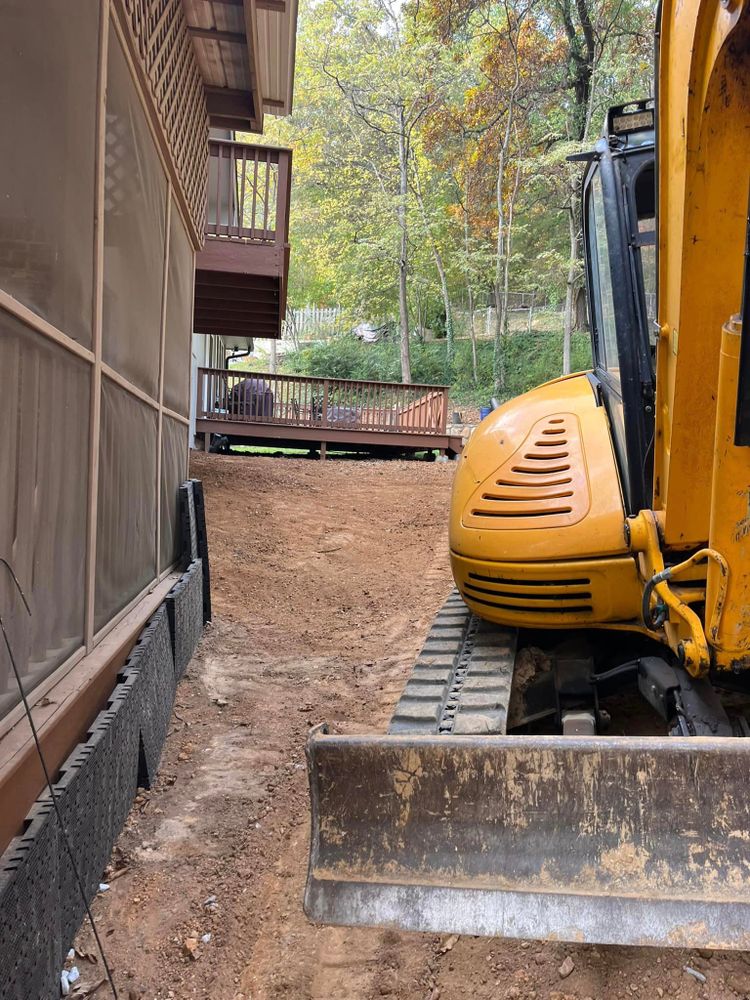 Excavating for J.P Landscaping and excavation in Chattanooga, TN