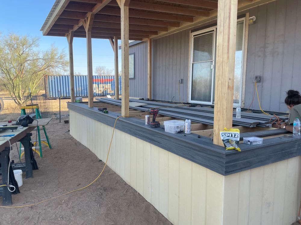 Deck builds for Arizona Home and Yard Solutions LLC in Vail, AZ