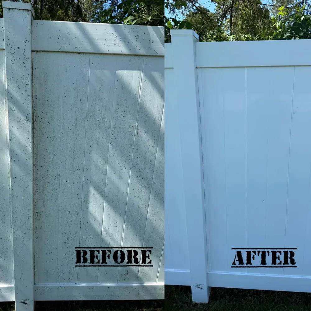 Revitalize your home's exterior with our Fence Washing service, removing dirt, grime, and mold to enhance curb appeal and protect the longevity of your fencing investment. for Patriotic Pressure Washing & Paver Sealing in Green Cove Springs, FL