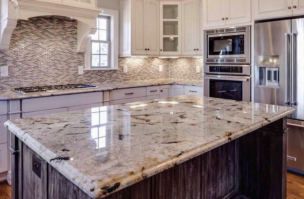 Elevate the look of your kitchen with our Custom Stone Countertop service, allowing you to choose from a variety of natural stone options for a personalized and luxurious touch. for Shinebrite Stone Care in Raleigh, North Carolina