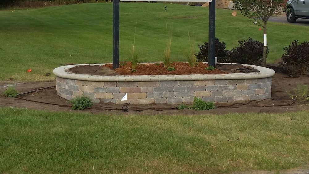 Retaining Wall for Landscape Renovators Inc. Michael Bombly in Lecanto, FL