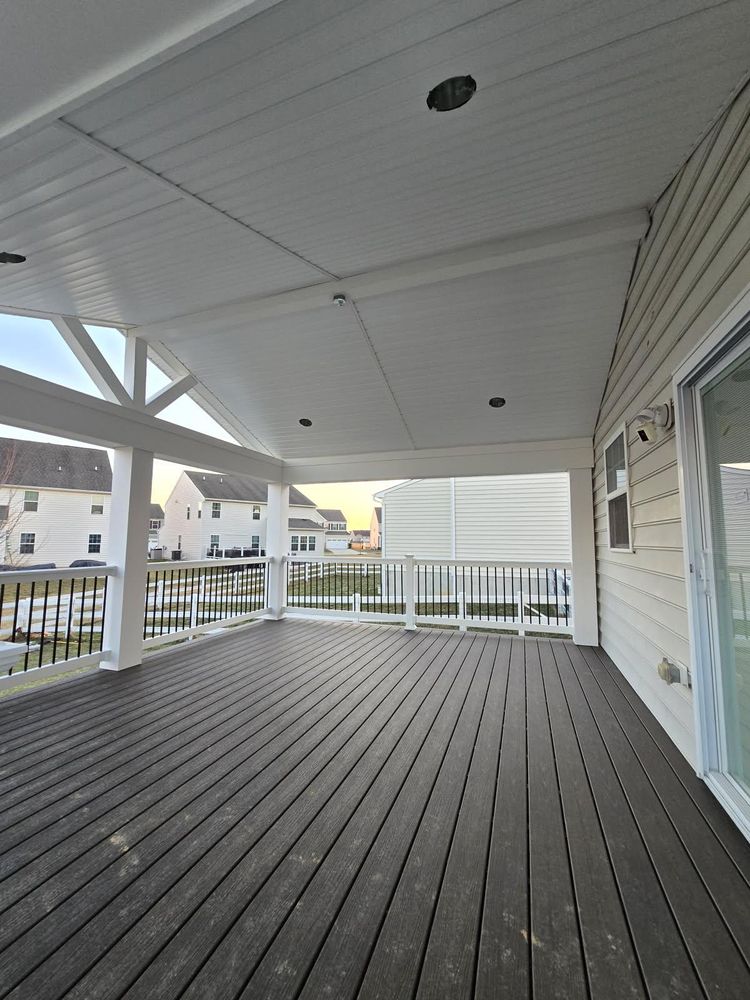 Goodwick Covered Deck for Thomas J. Gorman Construction in Middletown, DE