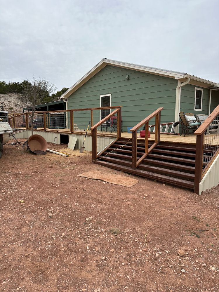 Custom Decks for Bean Welding & Construction LLC in Ballinger, TX