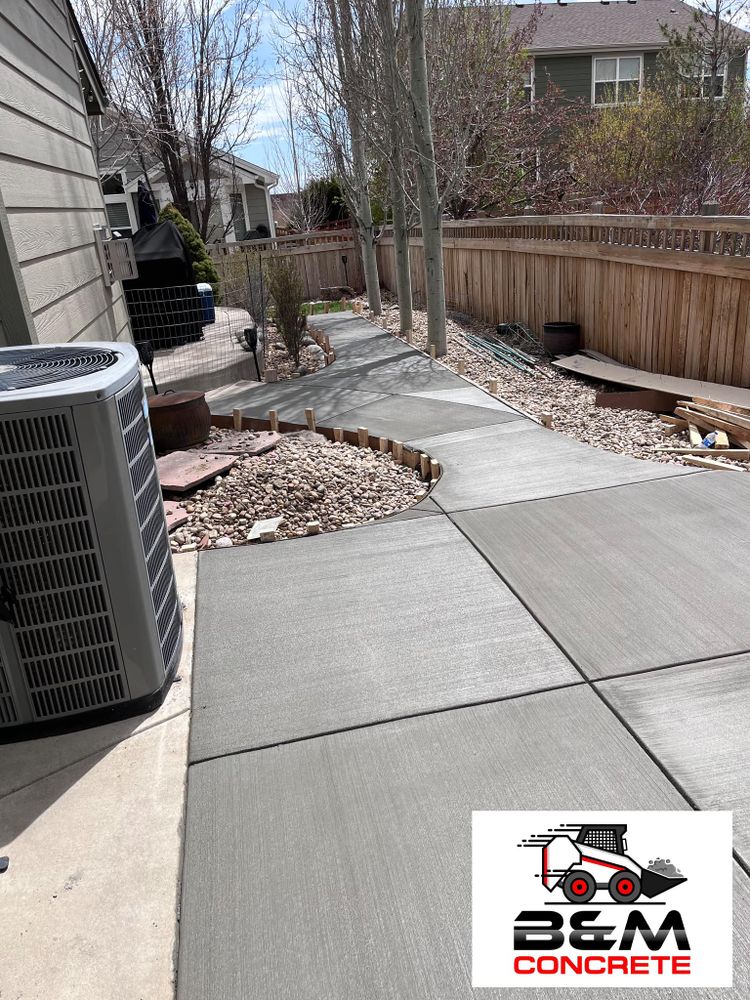 Concrete Driveways for B&M Concrete LLC in Longmont, CO