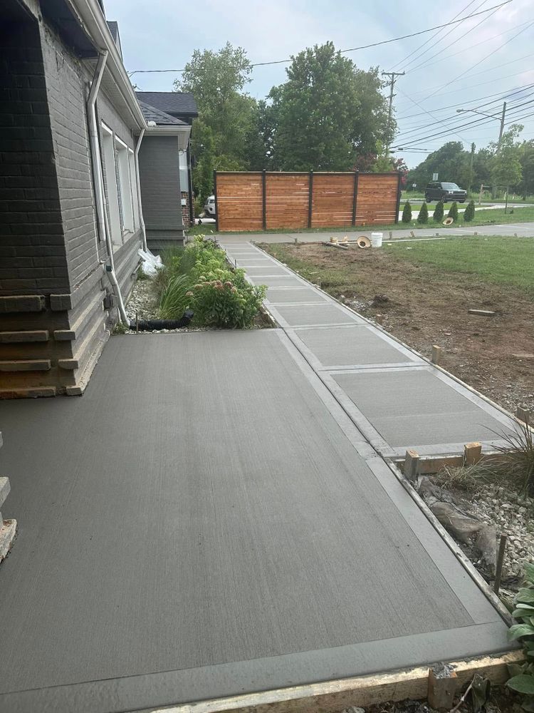Our concrete services provide durable, high-quality solutions for your home's driveways, patios, and foundations. With expert craftsmanship and premium materials, we enhance both functionality and aesthetic appeal to meet your specific needs. for Prestige Concrete in Nashville, TN
