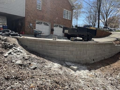 Patio Installation for Arce’s concrete finishing in Winston Salem, NC