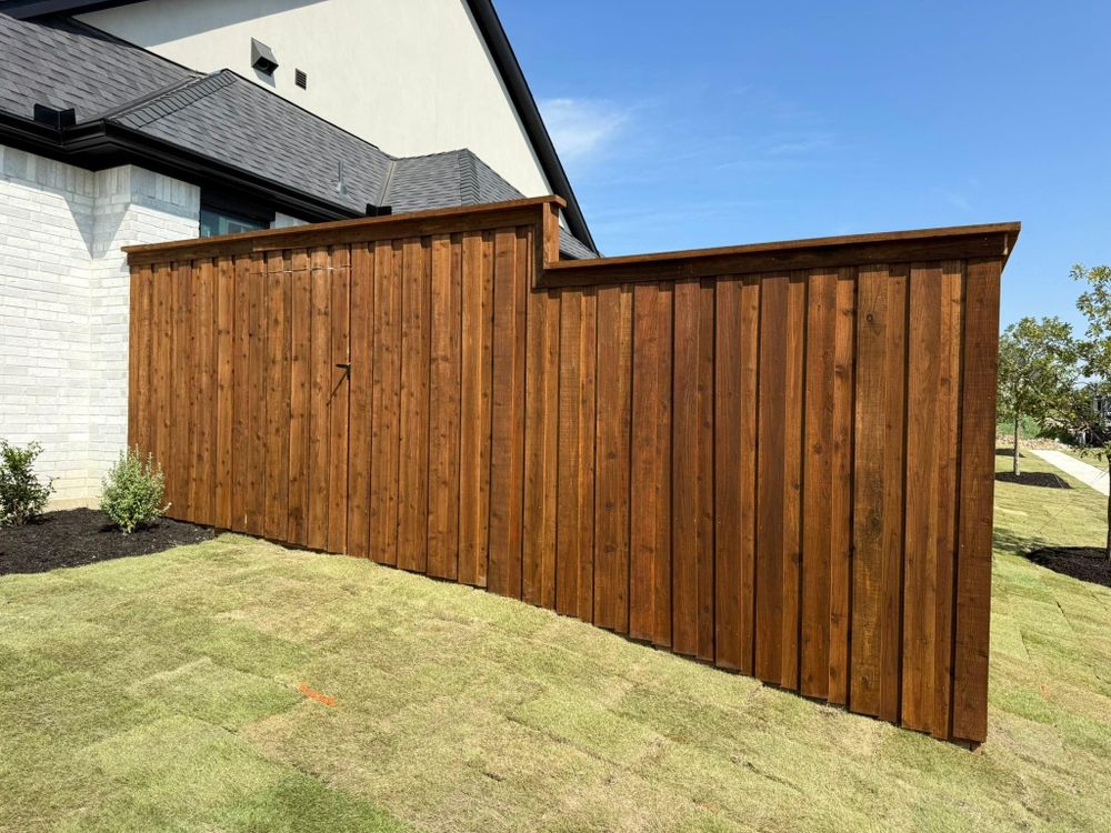 Wood Fencing Installation for B1D Fencing & Outdoors in Fort Worth, TX