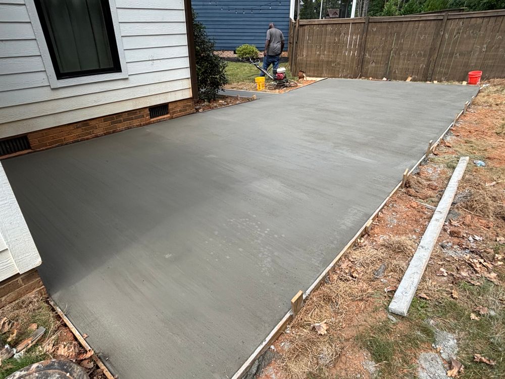 Our concrete company specializes in creating durable, high-quality basketball courts that enhance your home's outdoor space, providing a perfect place for recreation, fitness, and community gatherings right in your backyard. for JIF Concrete Services in Greenville, SC