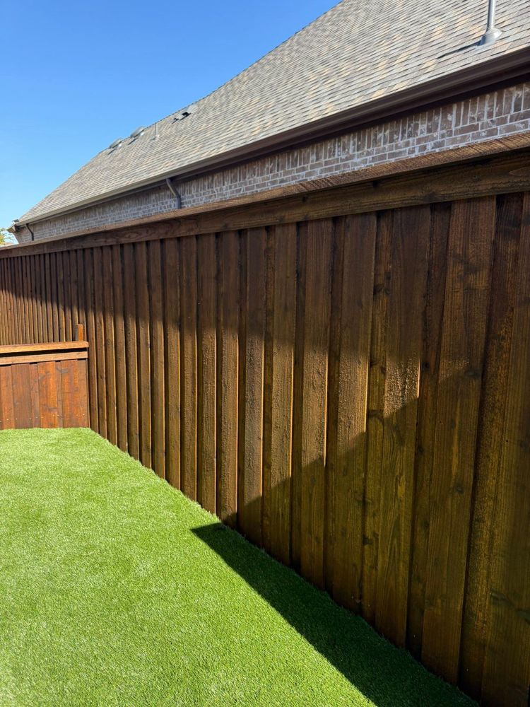 Wood Fencing Installation for B1D Fencing & Outdoors in Fort Worth, TX